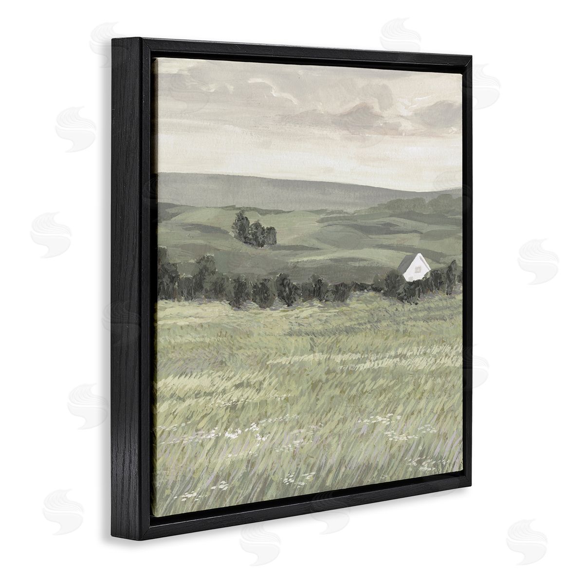 Victoria Borges Scenic Country Charm Black Floating Frame Canvas Wall Art Print