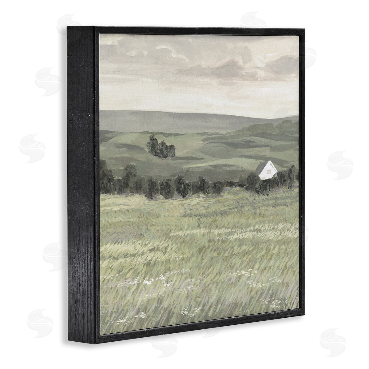 Victoria Borges Scenic Country Charm Black Framed Giclee Wall Art Print
