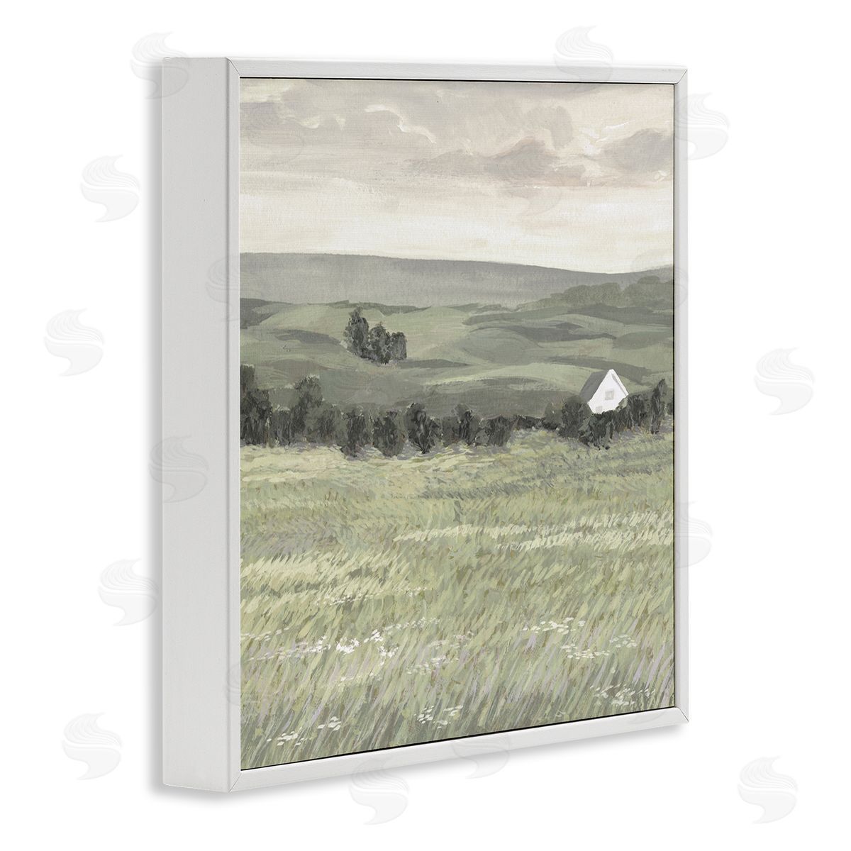 Victoria Borges Scenic Country Charm White Framed Giclee Wall Art Print