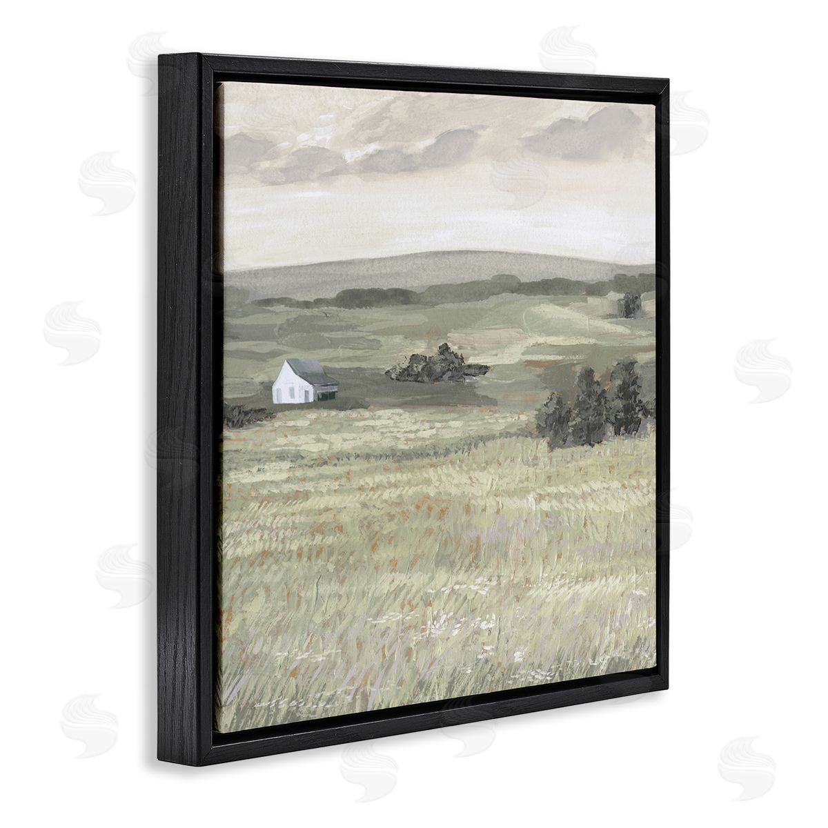 Victoria Borges Scenic Country Landscape Black Floating Frame Canvas Wall Art Print