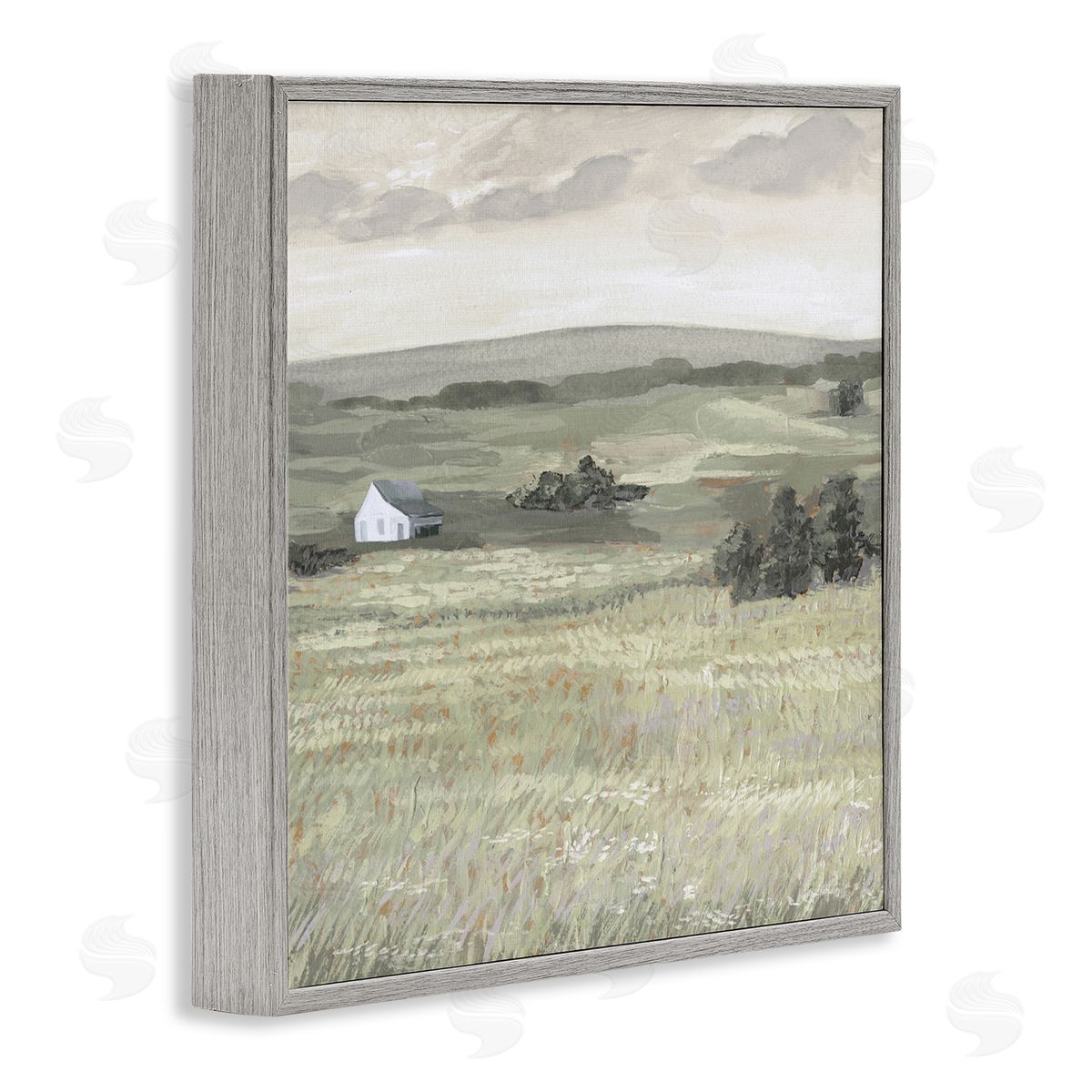 Victoria Borges Scenic Country Landscape Gray Framed Giclee Wall Art Print