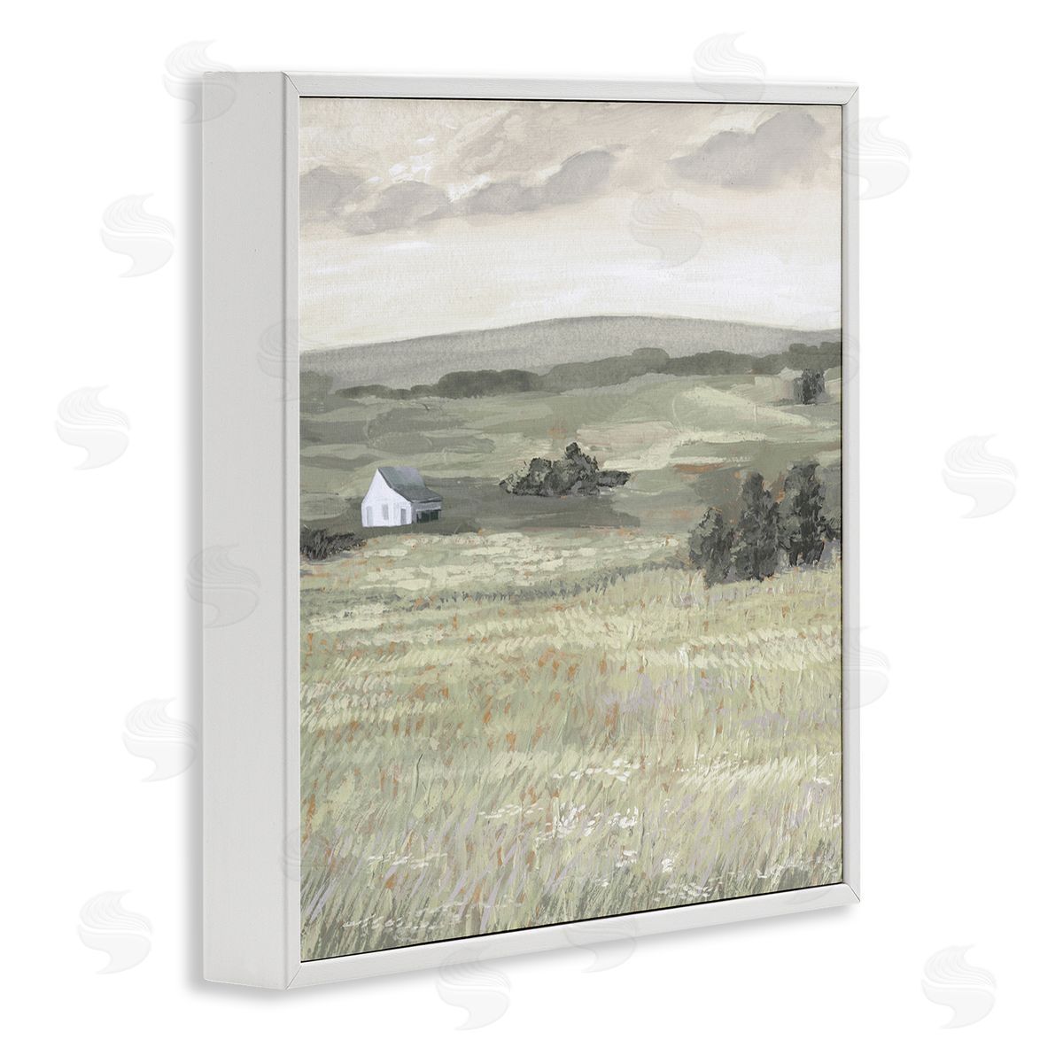 Victoria Borges Scenic Country Landscape White Framed Giclee Wall Art Print
