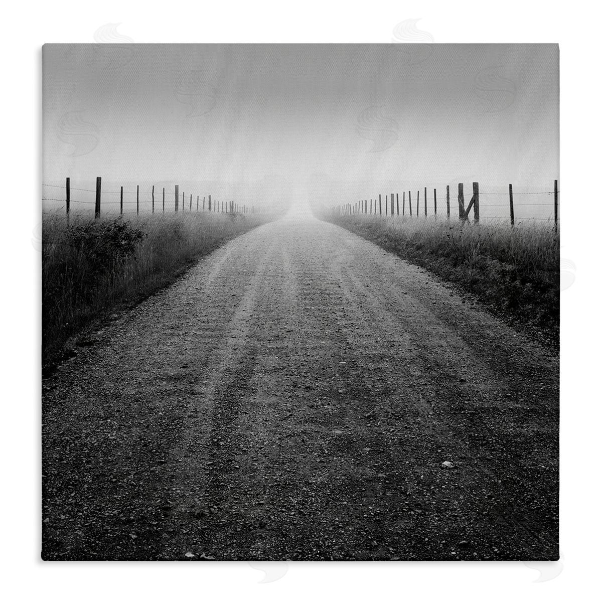 Chip Forelli Foggy Country Road Canvas Wall Art Print