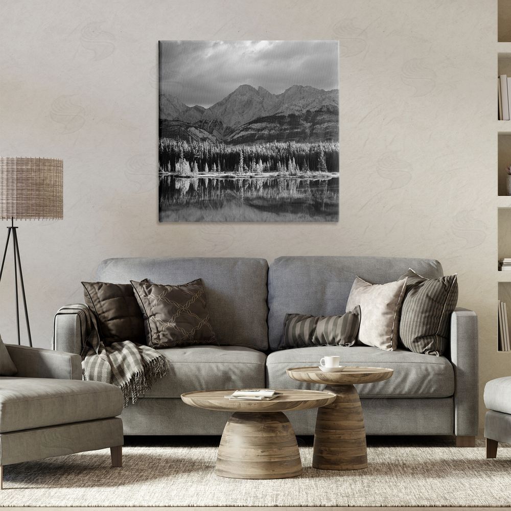 Chip Forelli Two Jack Lake Landscape Canvas Wall Art Print in Room