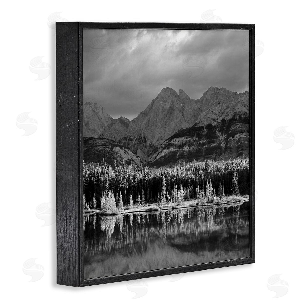 Chip Forelli Two Jack Lake Landscape Black Framed Giclee Wall Art Print