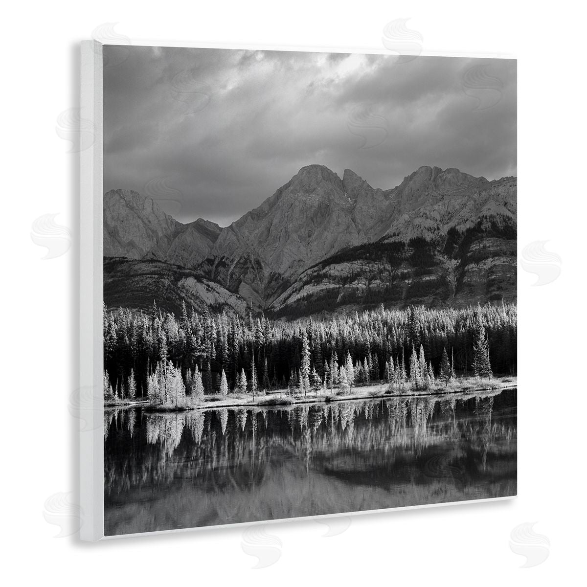 Chip Forelli Two Jack Lake Landscape Wooden Wall Plaque Art Print