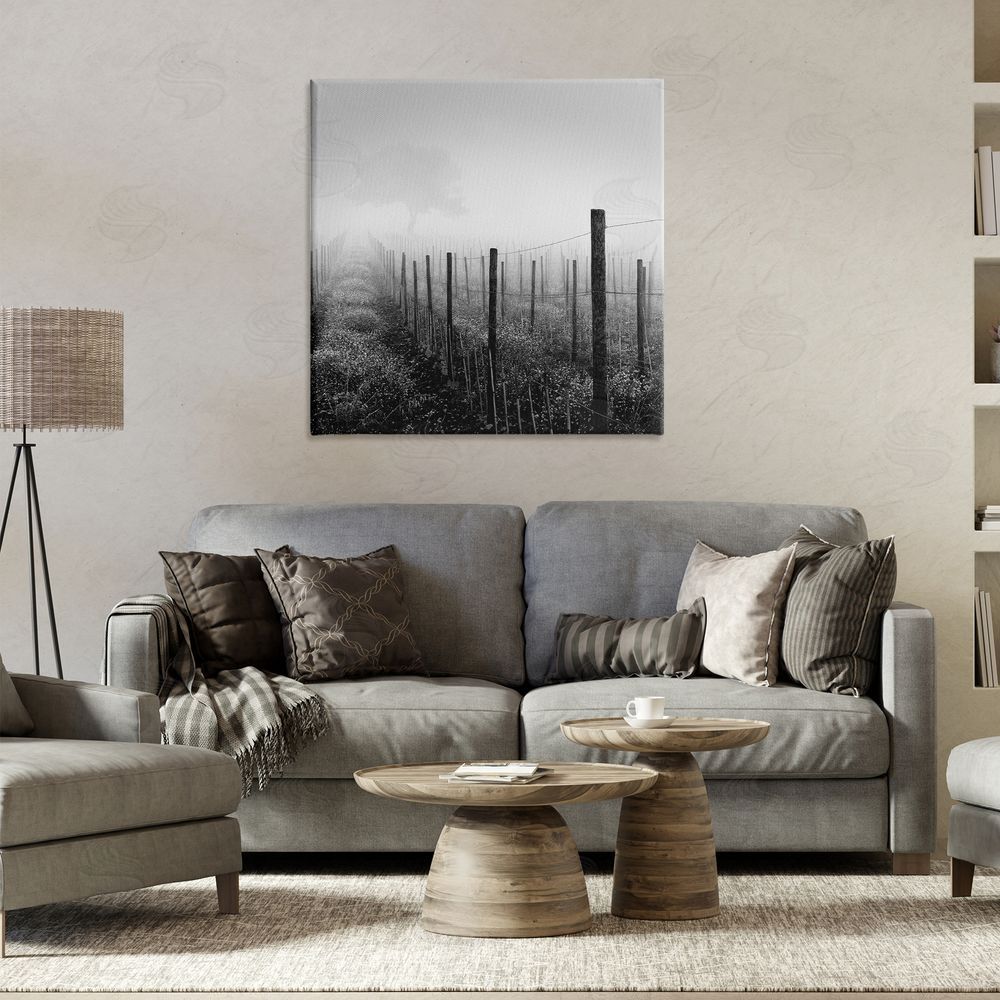 Chip Forelli Vineyard at Dawn Canvas Wall Art Print in Room