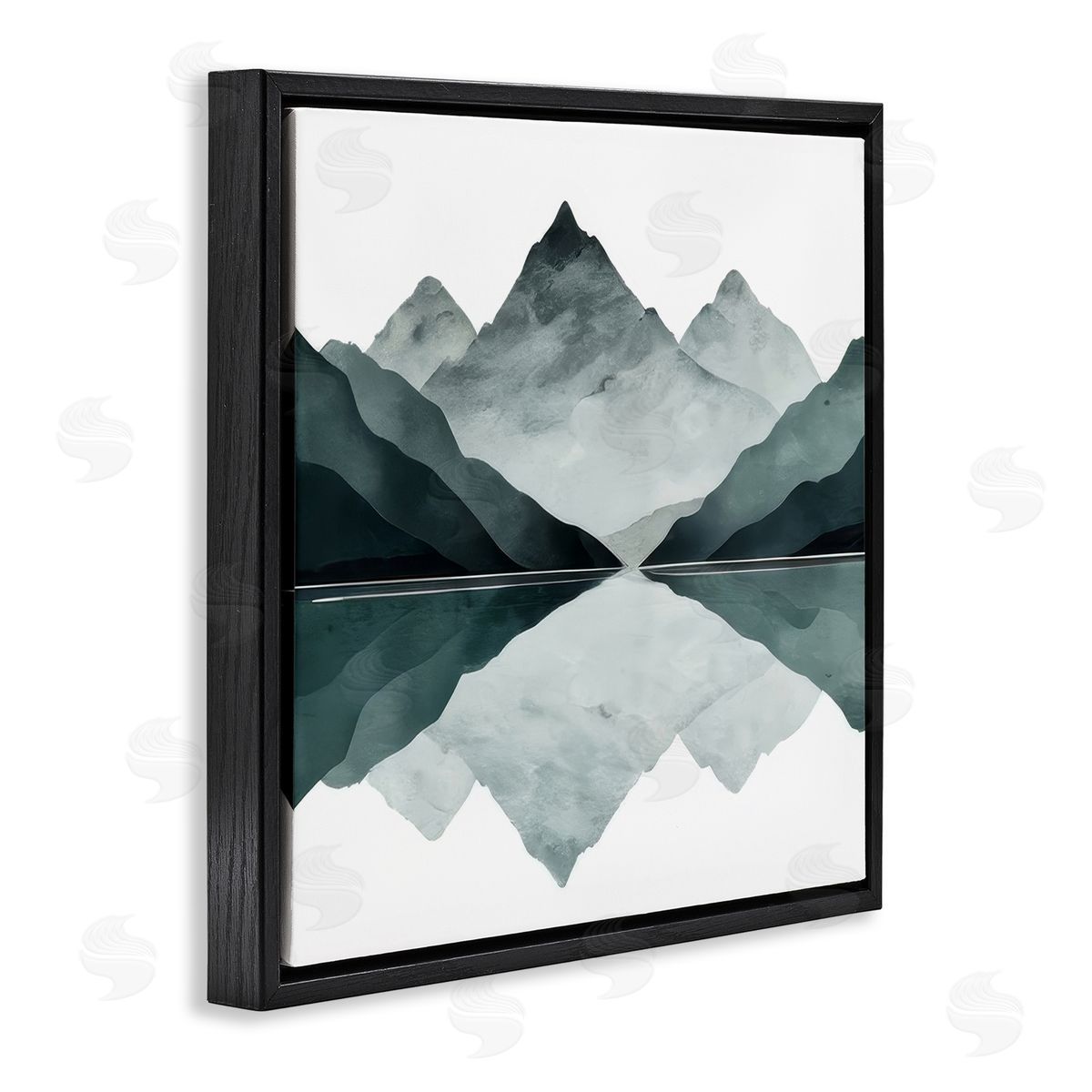 Denise Dundon Earth & Water Landscape Black Floating Frame Canvas Wall Art Print
