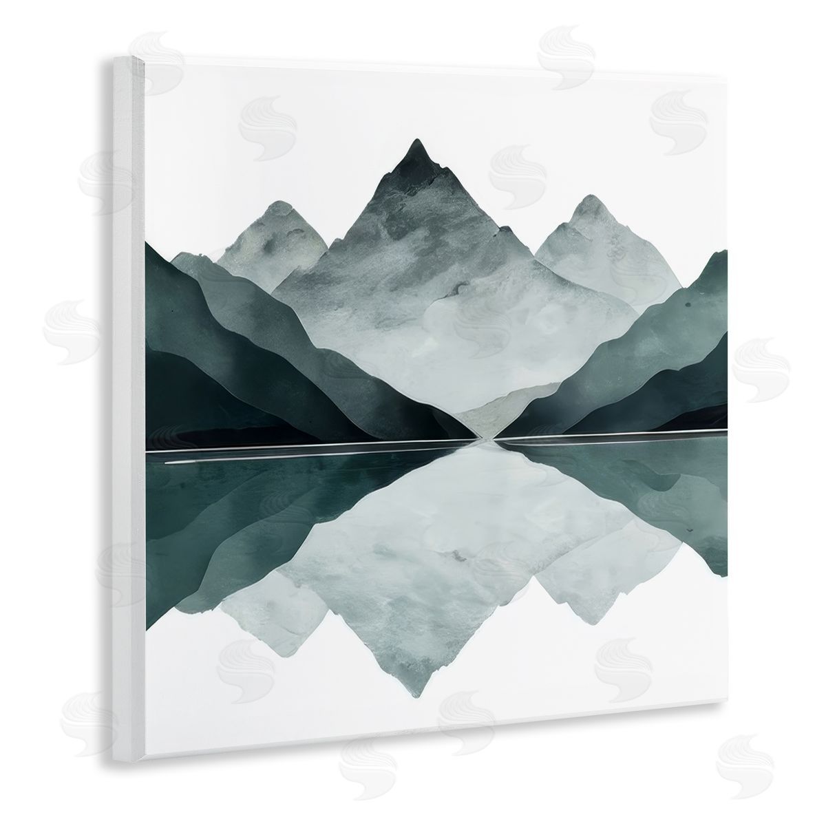 Denise Dundon Earth & Water Landscape Wooden Wall Plaque Art Print