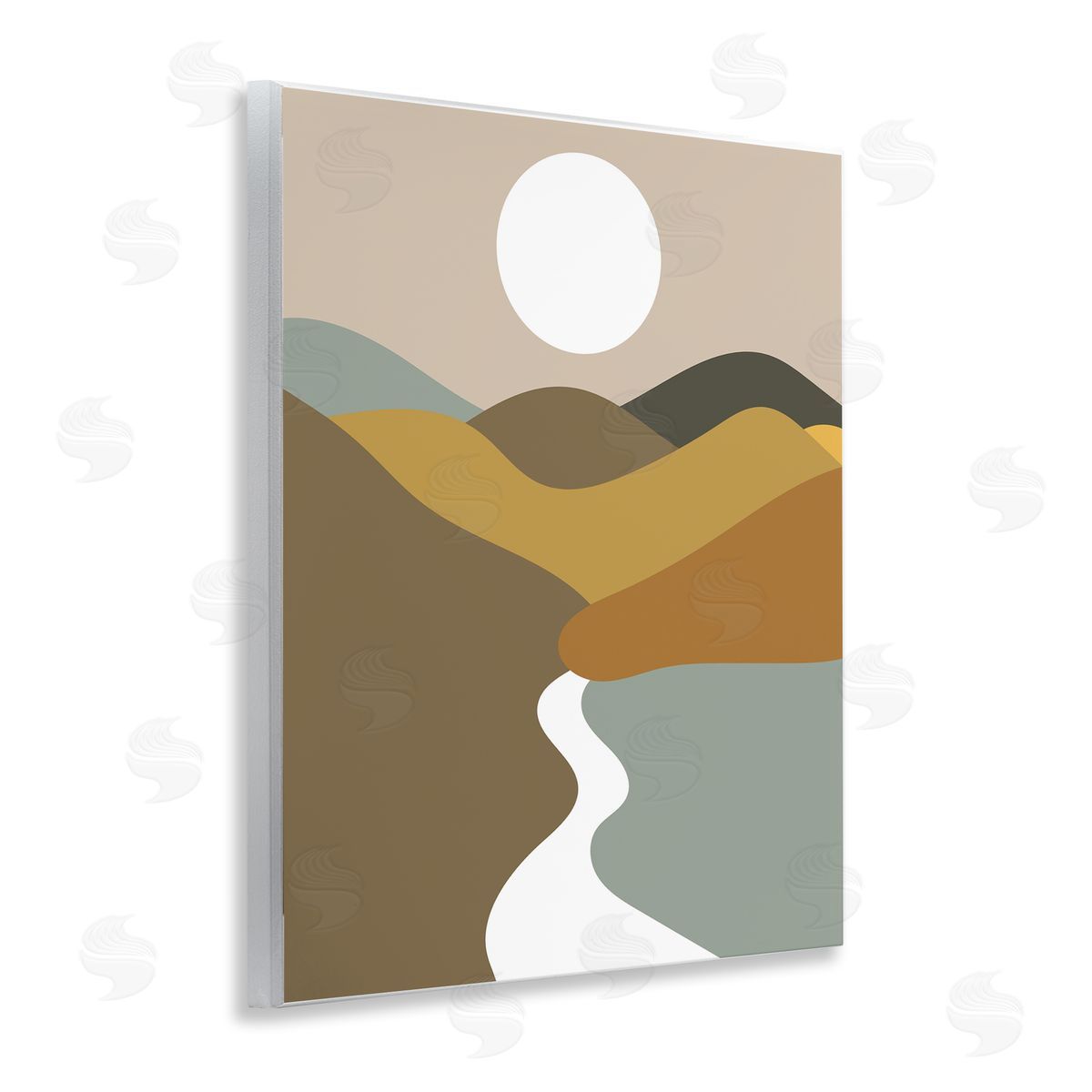 River Towards Mountains Wood Plaque Wall Art, Home Decor by Stupell Studio