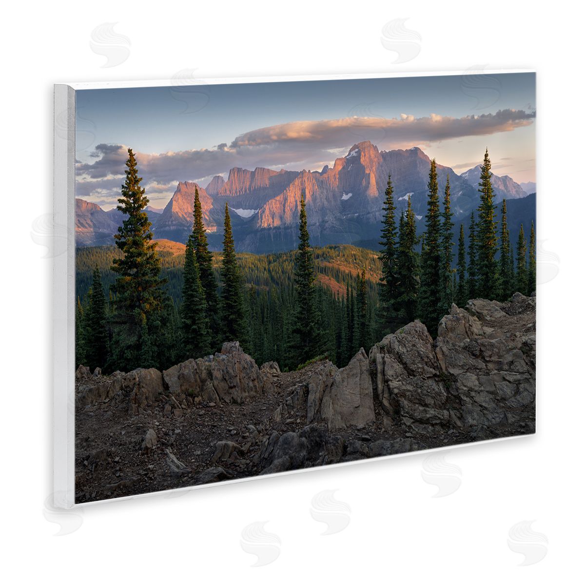 Diurnal Mountain Scenery Wood Plaque Wall Art, Home Decor by Hunter Page Photography