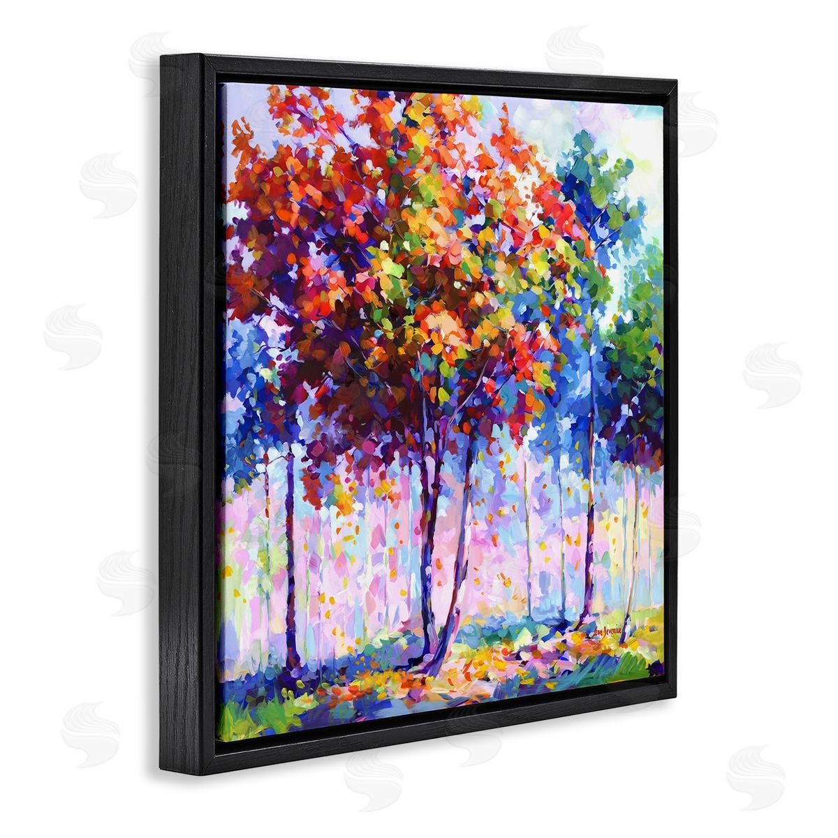 Leon Devenice Shades Of Solitude Black Floating Frame Canvas Wall Art Print