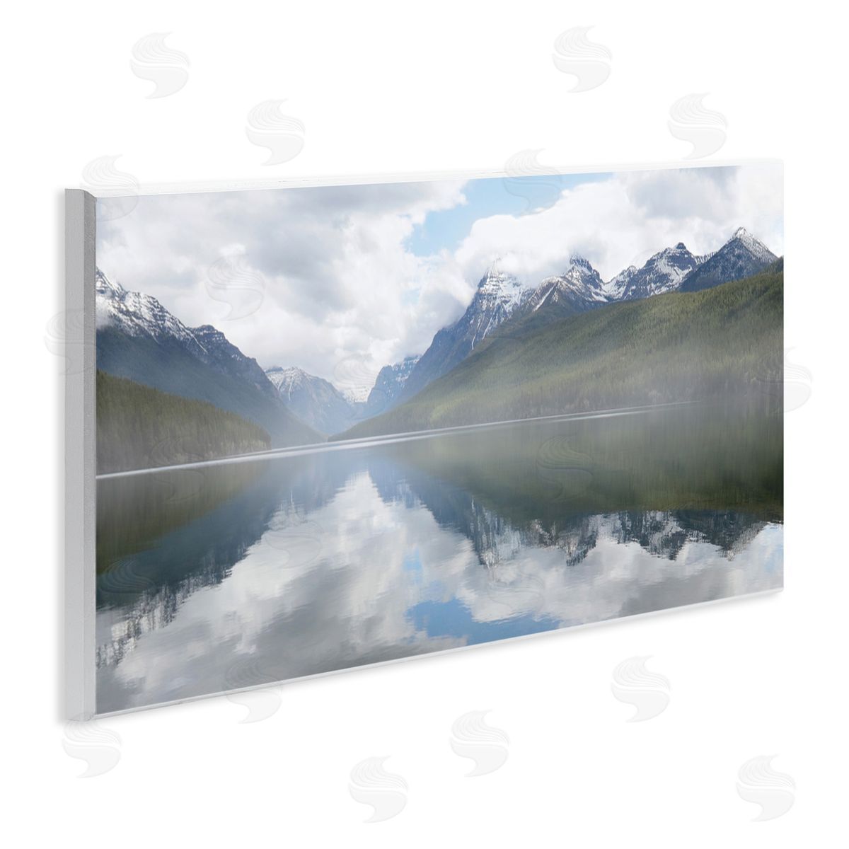 Mountain Peak Reflections Wood Plaque Wall Art, Home Decor by Lori Deiter