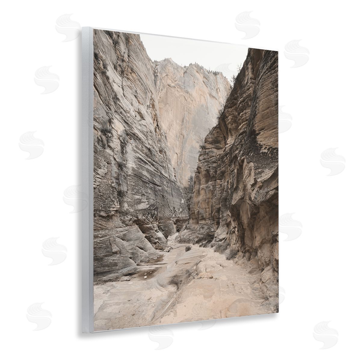 Looming Sandy Cliffs Wood Plaque Wall Art, Home Decor by Lori Deiter