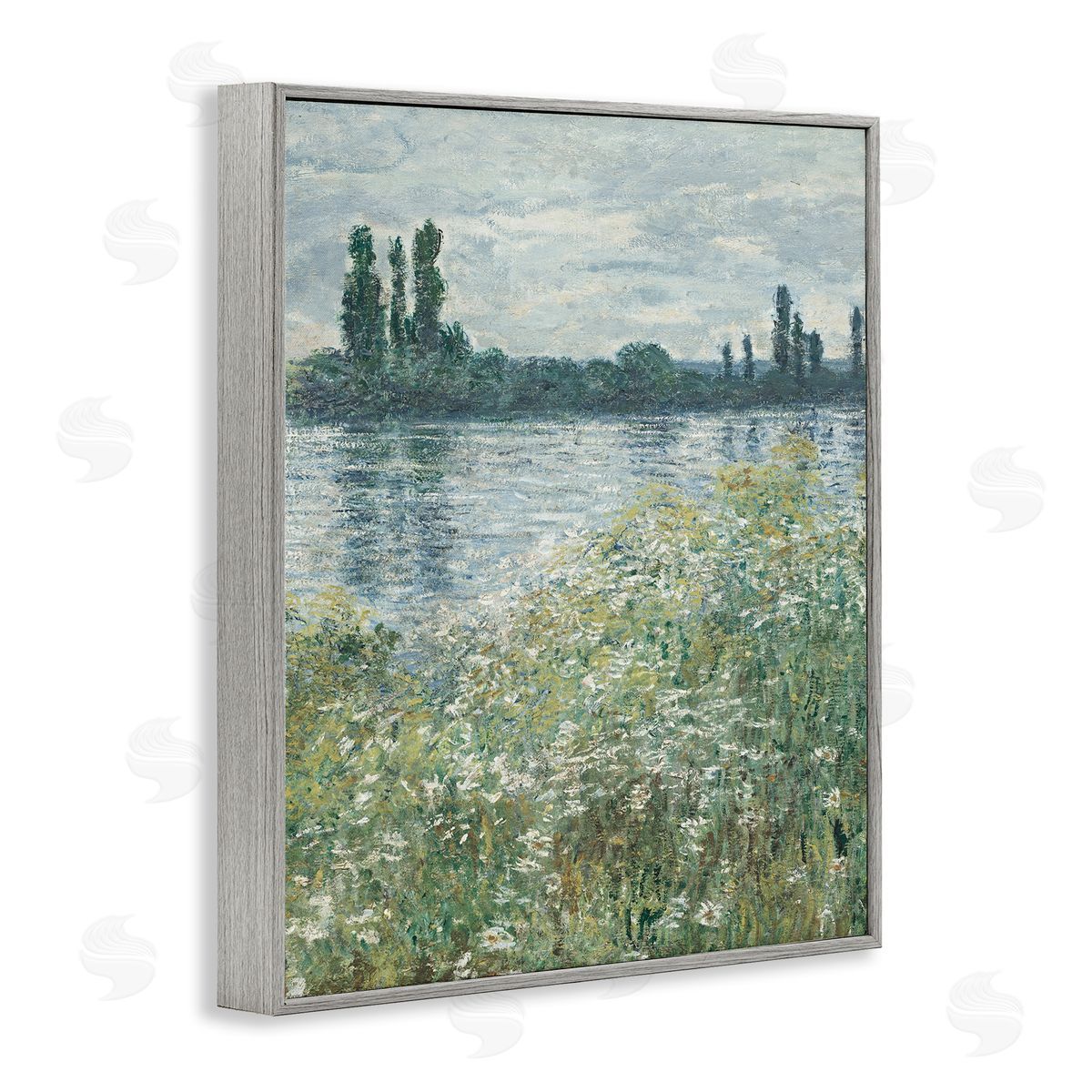 Speckled Classic Landscape Grey Frame Print Wall Art, Home Decor by Lettered and Lined