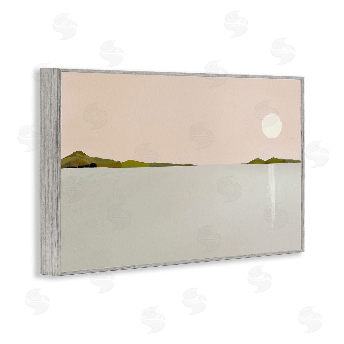 Morning Has Spoken Grey Frame Print Wall Art, Home Decor by Leah Straatsma