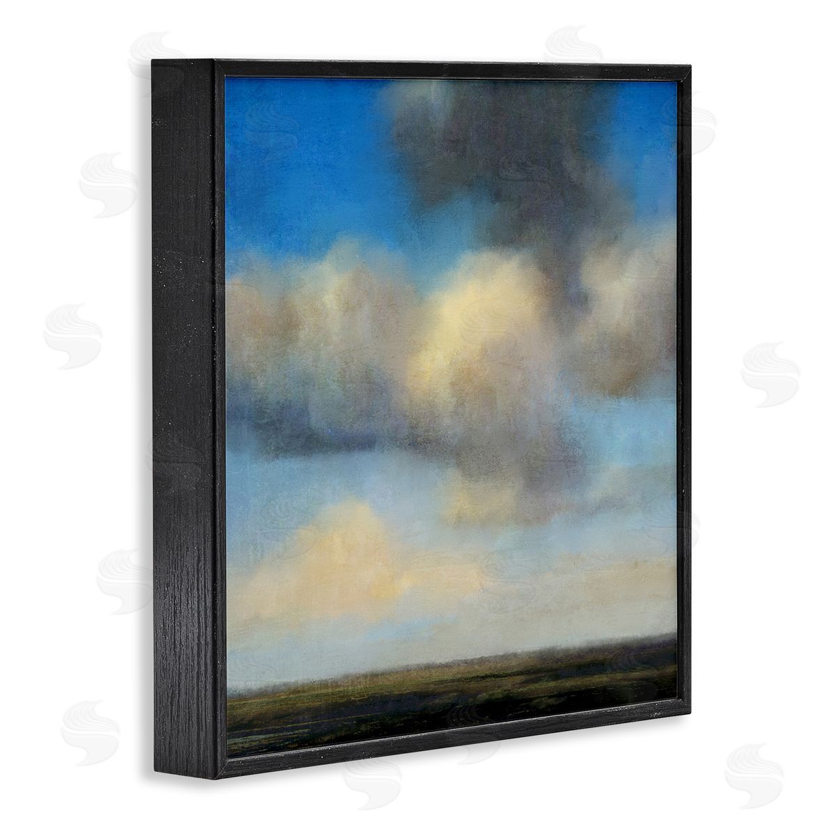 Suzanne Nicoll Clouds Over Countryside Black Framed Giclee Wall Art Print