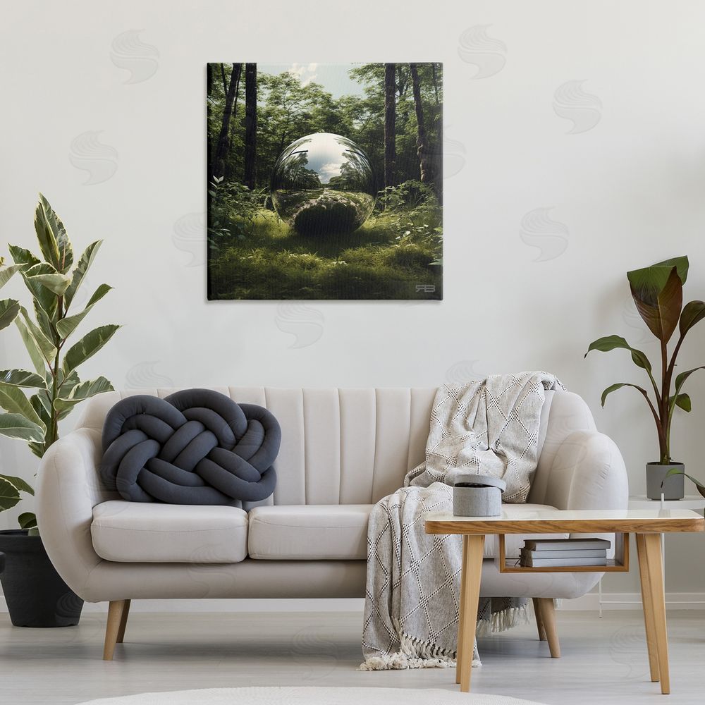 RB Reflective Ball in Nature Canvas Wall Art Print in Room