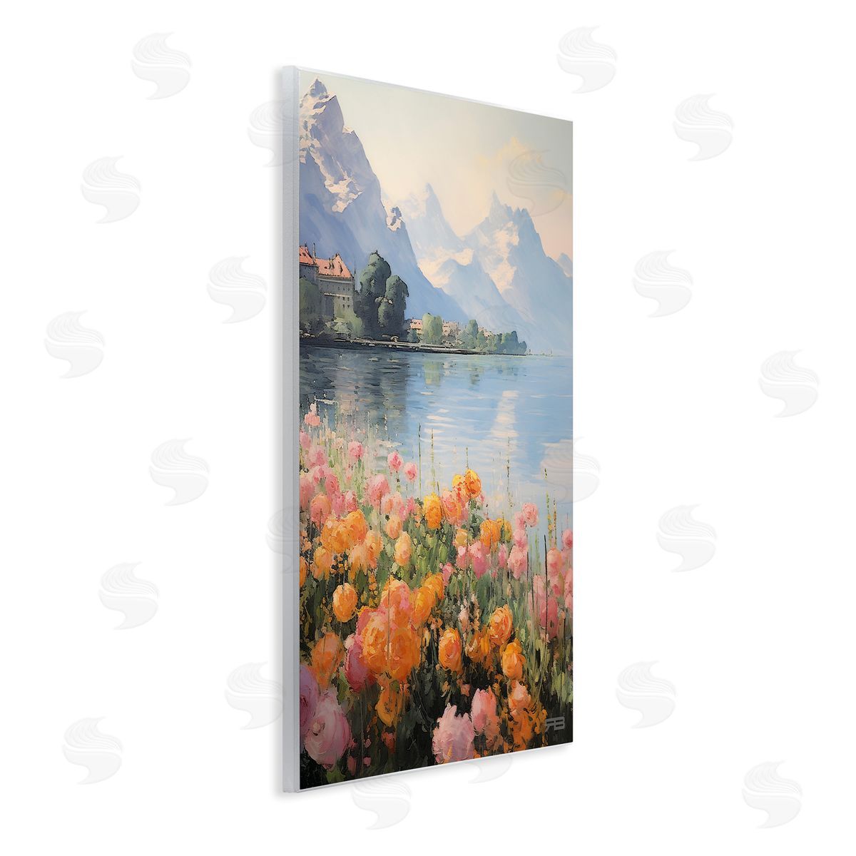 Mountain Meadow Outskirts Wood Plaque Wall Art, Home Decor by Roozbeh Bahramali