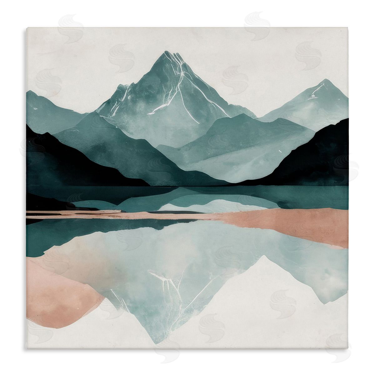 Denise Dundon Reflections of High Peaks Canvas Wall Art Print