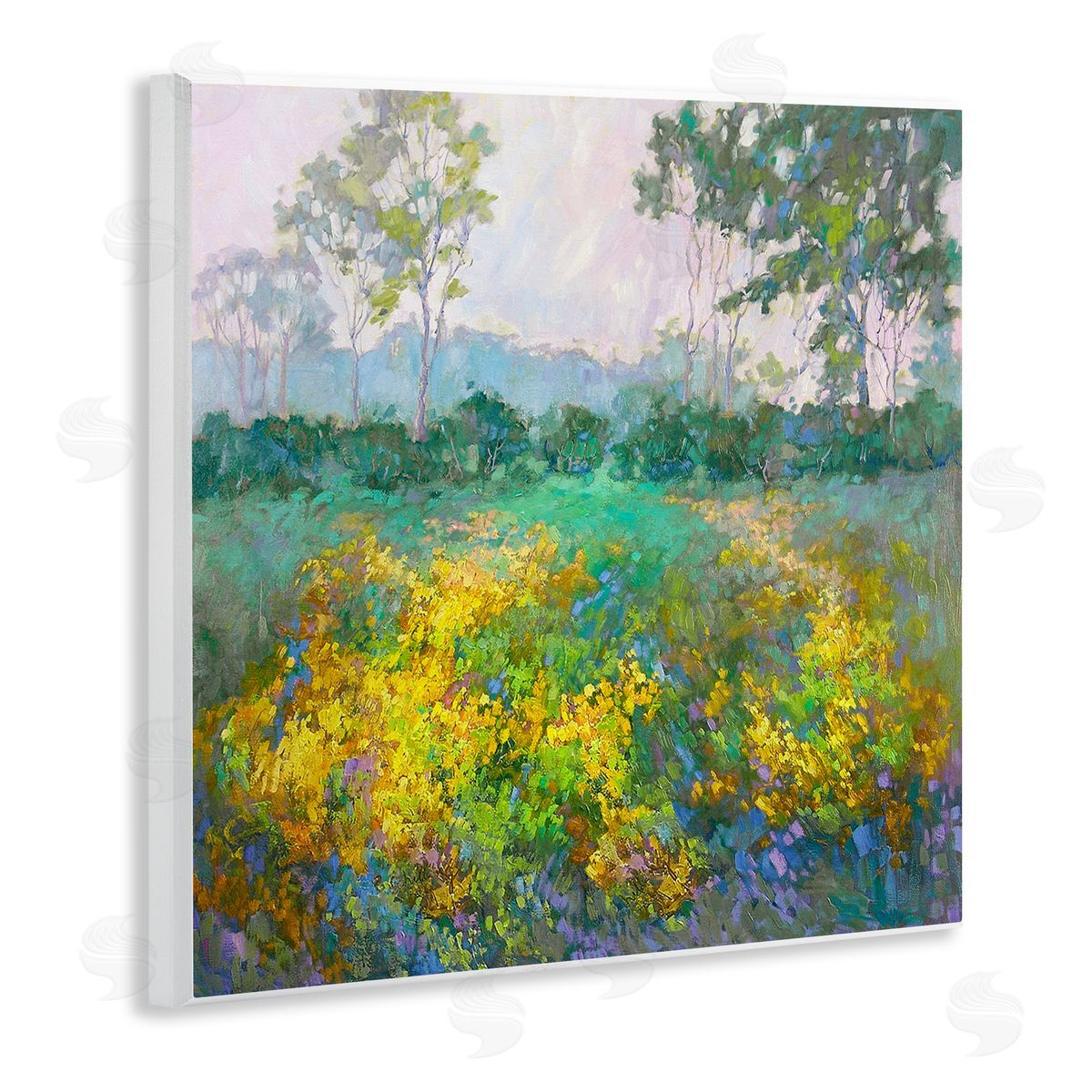Barbara Schilling Complex Meadow Terrain Wooden Wall Plaque Art Print