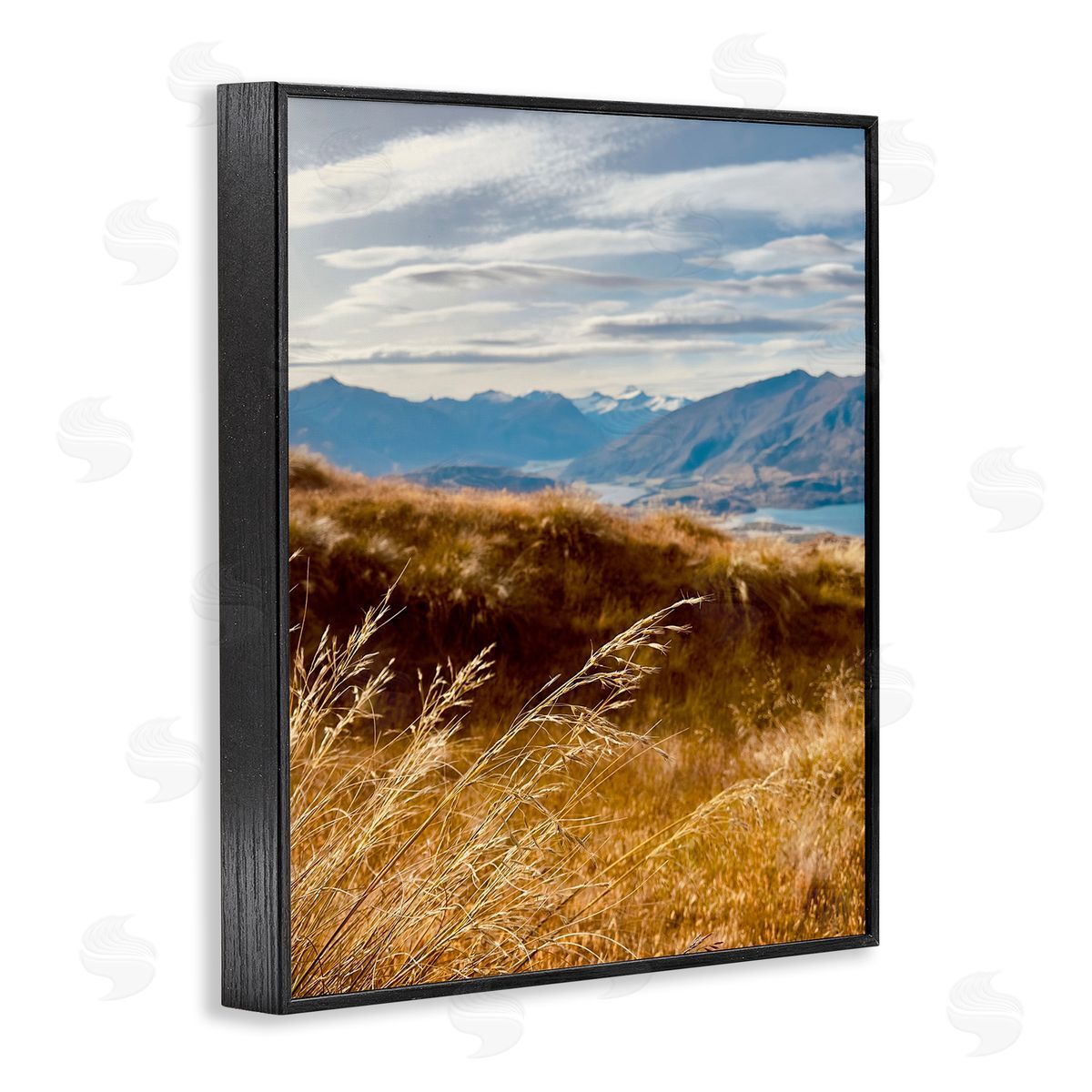 Windblown Mountain Region Black Frame Print Wall Art, Home Decor by Kali Wilson