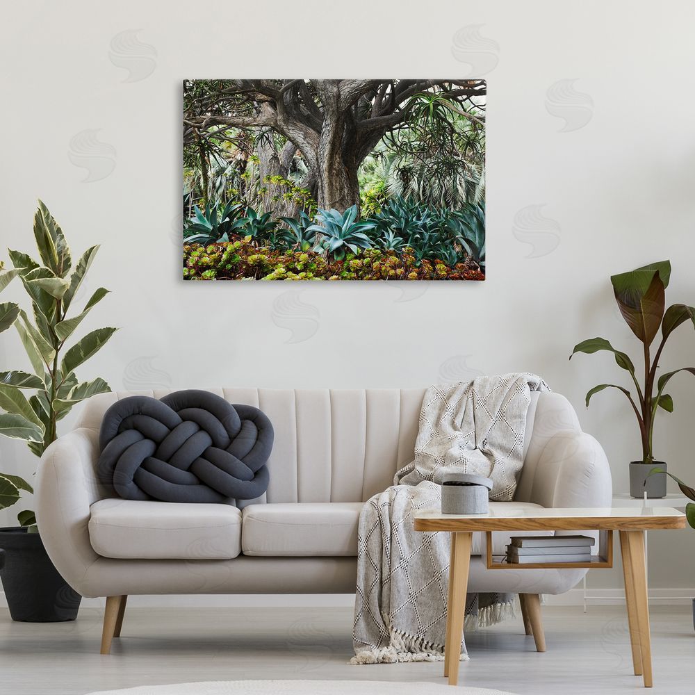 Richard Wong Lush Tropical Vegetation Canvas Wall Art Print in Room