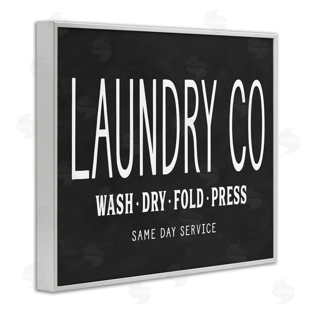 Lettered and Lined Laundry Essentials Chalkboard White Framed Giclee Wall Art Print