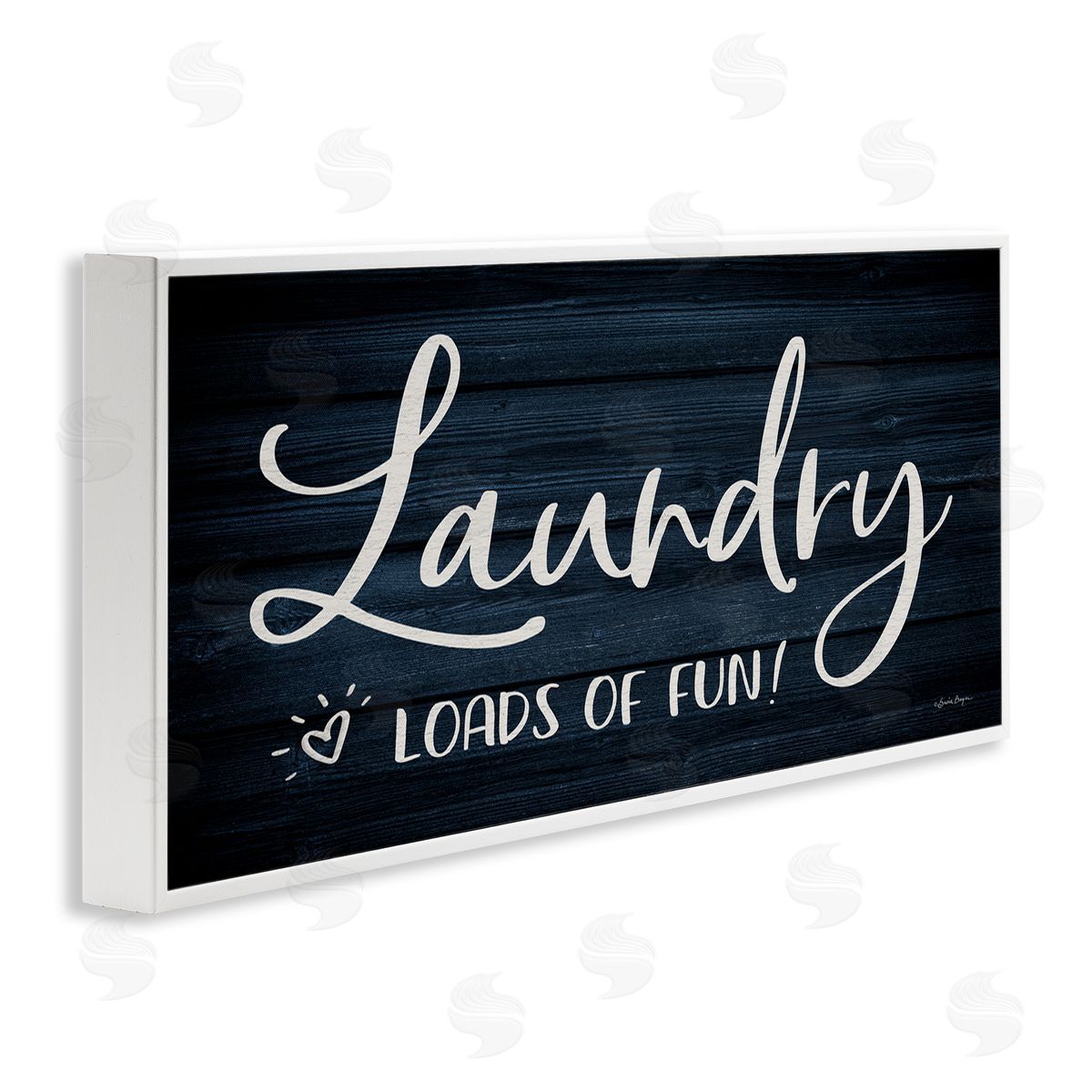 Loads of Fun Laundry White Frame Print Wall Art, Home Decor by Susie Boyer