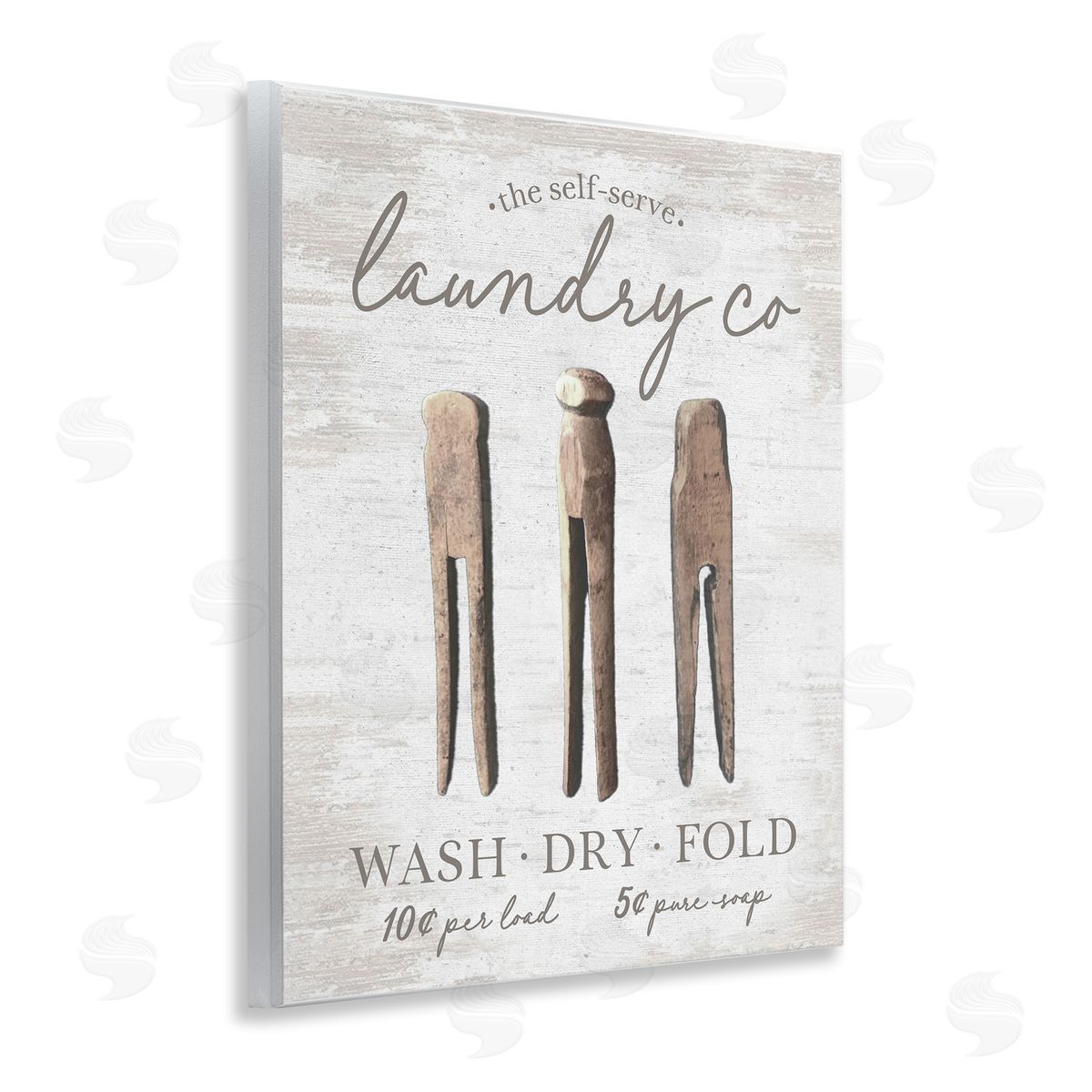 Distressed Laundry Co Wood Plaque Wall Art, Home Decor by Lettered and Lined