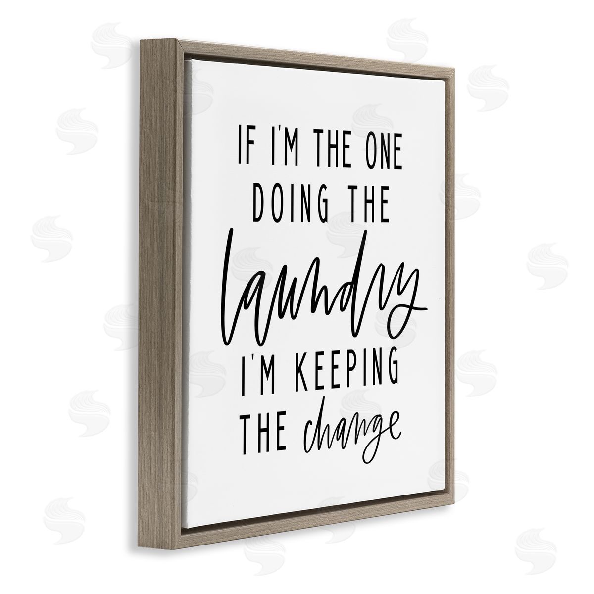Valerie Wieners Keeping The Change Laundry Brown Floating Frame Canvas Wall Art Print