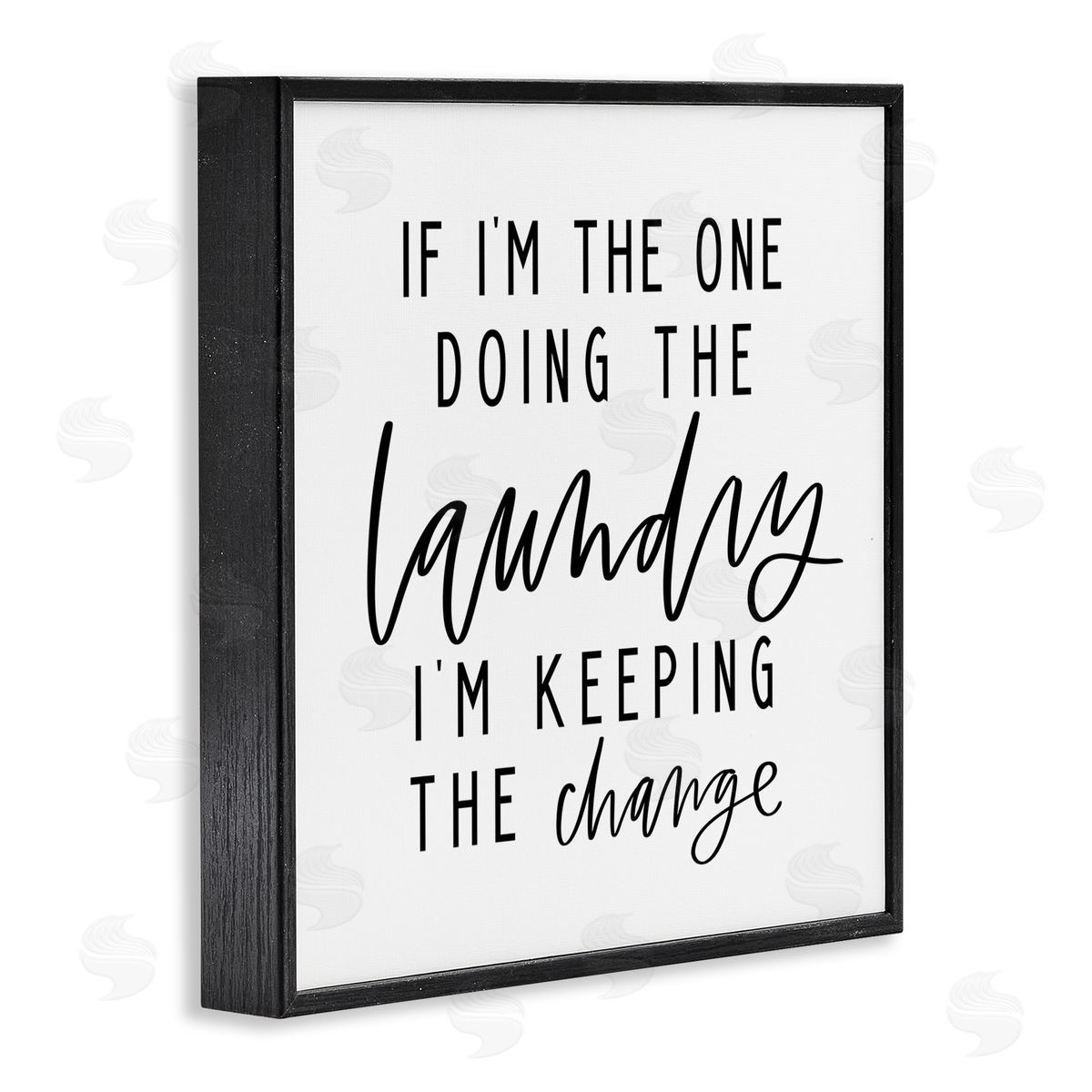 Valerie Wieners Keeping The Change Laundry Black Framed Giclee Wall Art Print