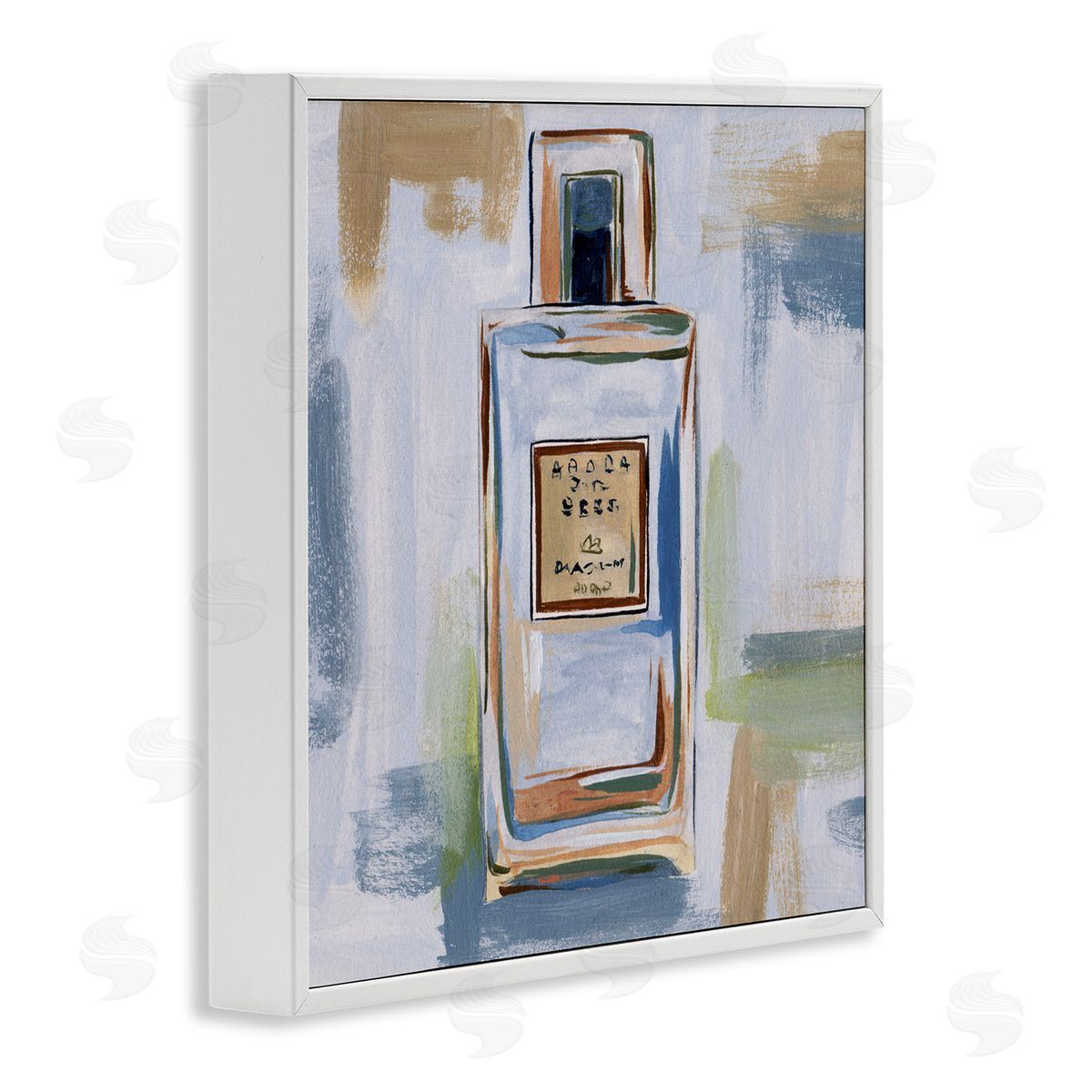 Melissa Wang Neutral Perfume Bottle White Framed Giclee Wall Art Print