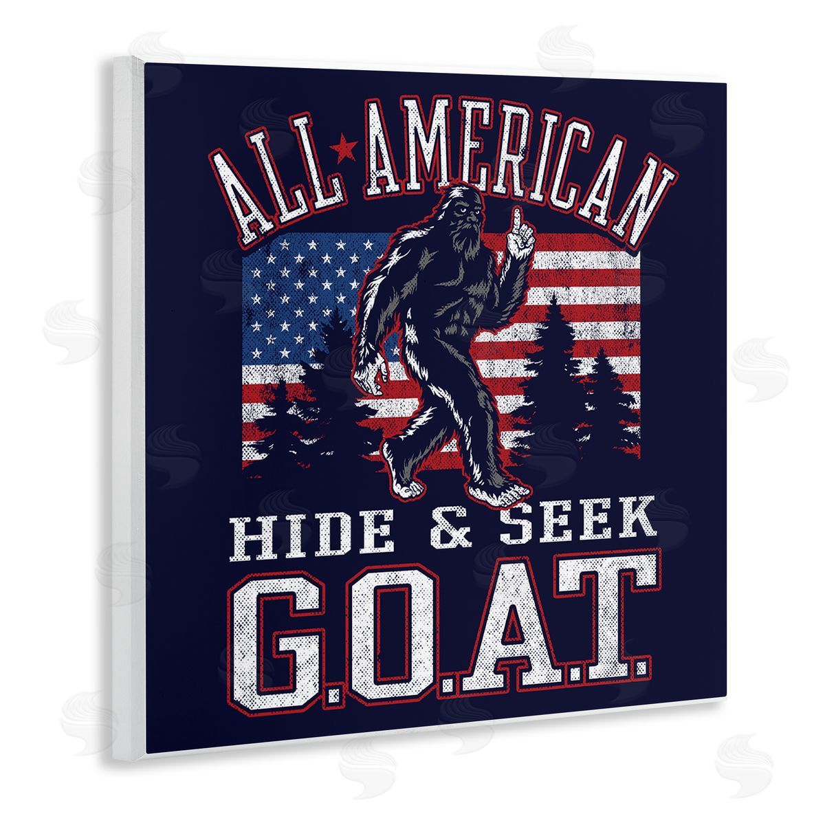 Hide and Seek Monster Wood Plaque Wall Art, Home Decor by Jedco Brands, Inc.