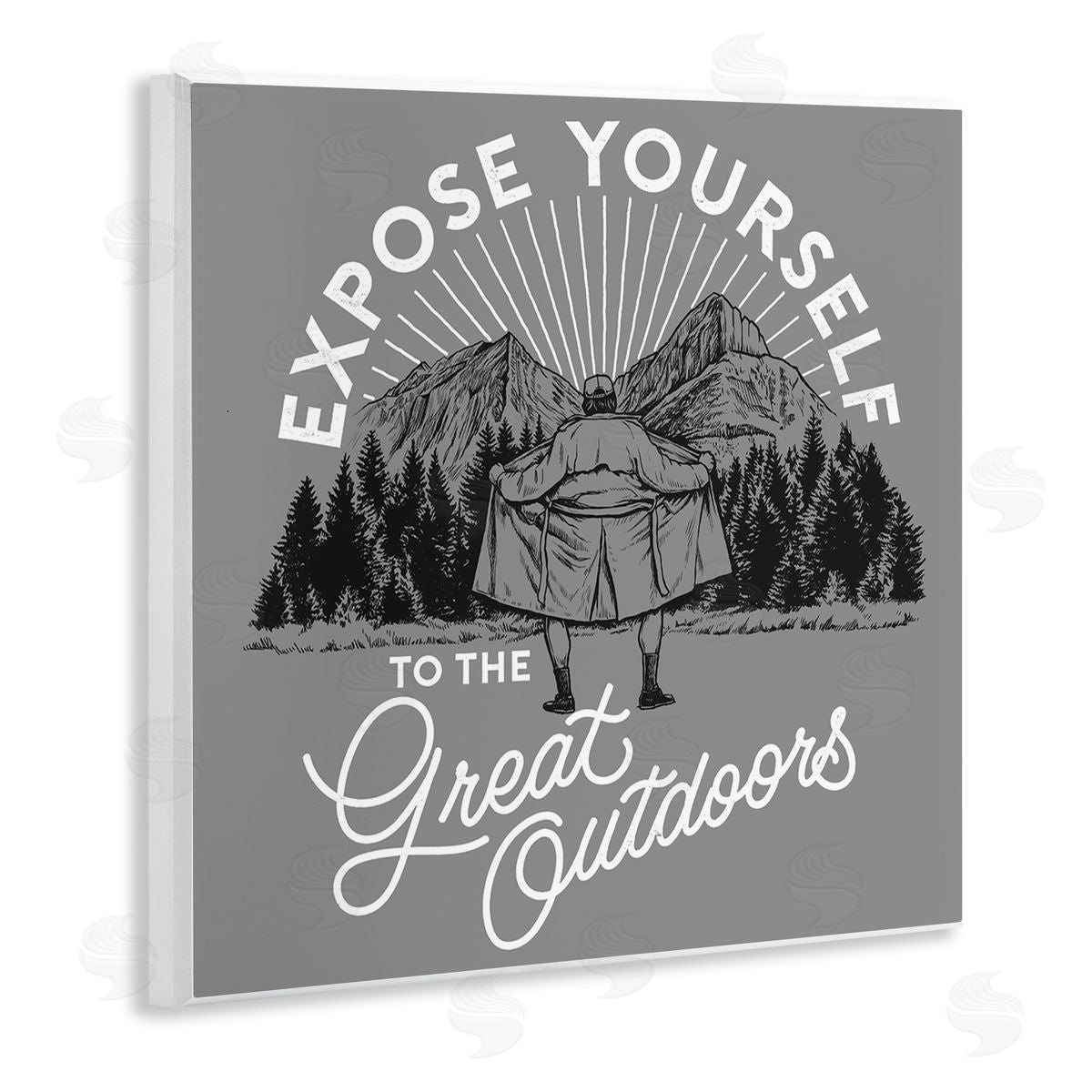 Expose Yourself Funny Wood Plaque Wall Art, Home Decor by Jedco Brands, Inc.