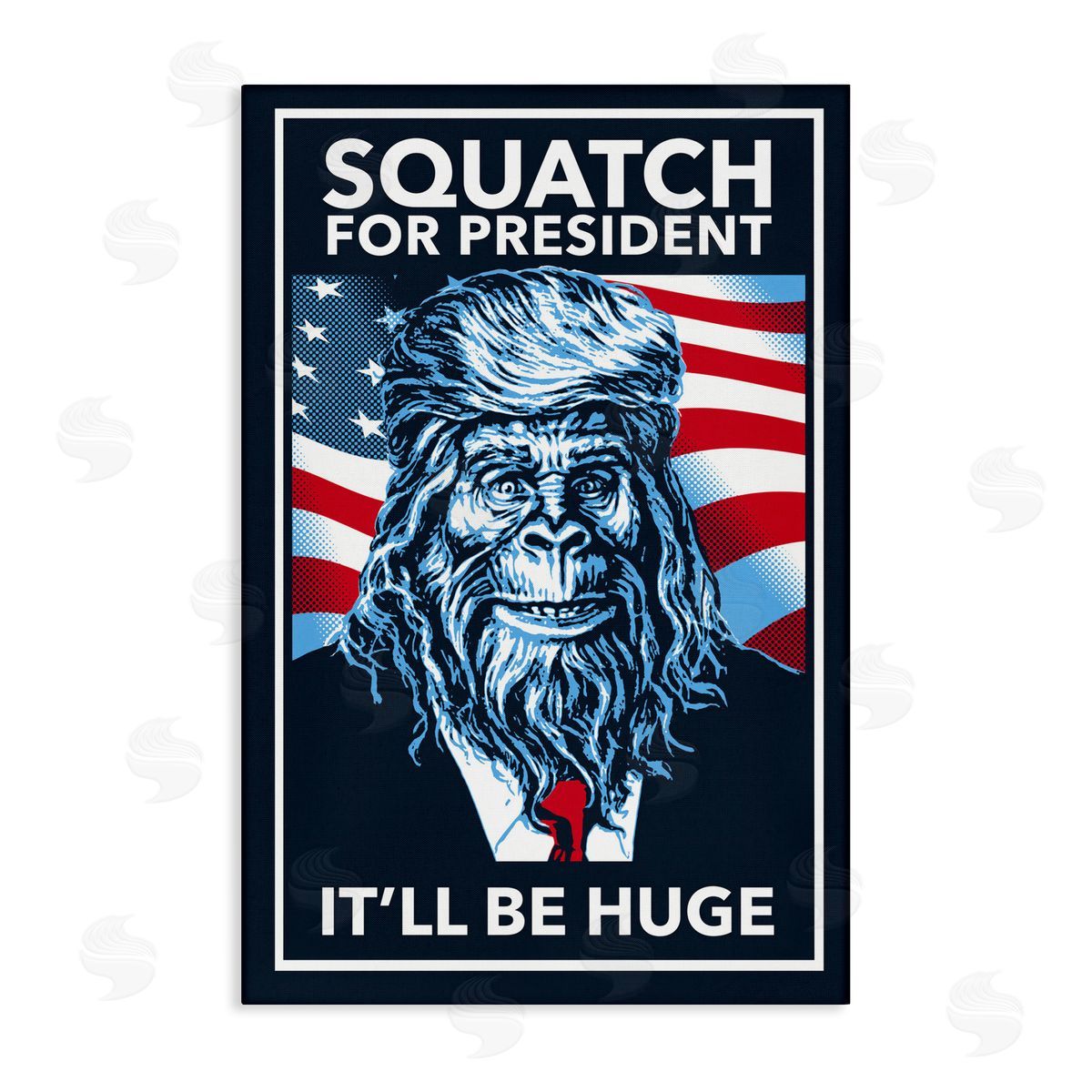 Funny Mythical President Canvas Wall Art, Home Decor by Jedco Brands, Inc.