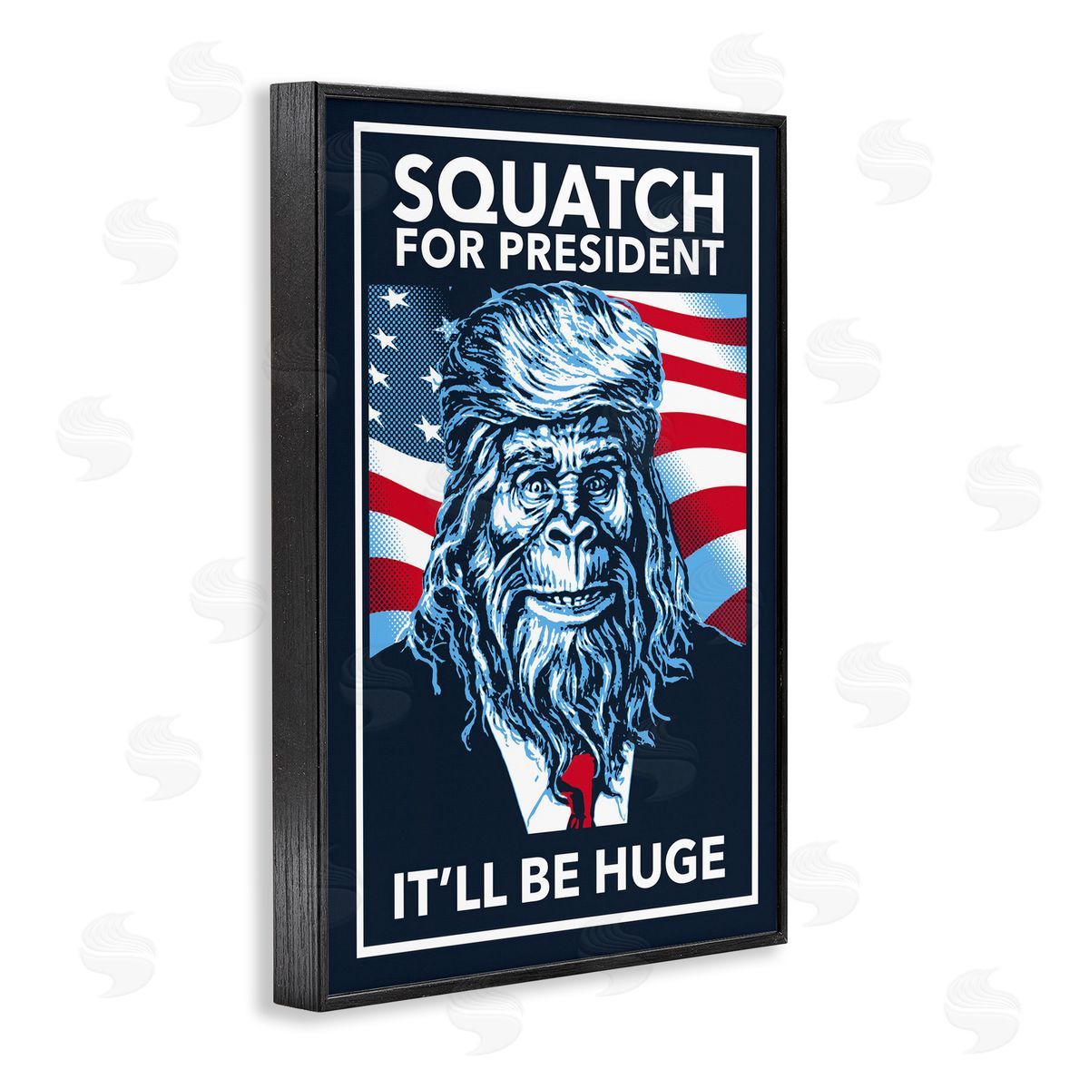 Funny Mythical President Black Frame Print Wall Art, Home Decor by Jedco Brands, Inc.