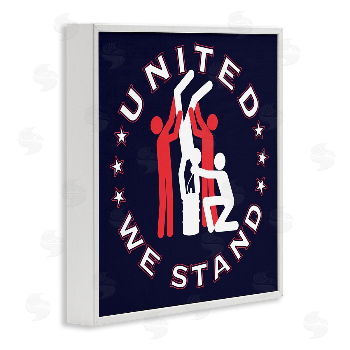 Jedco Brands Inc. Funny Keg Stand White Framed Giclee Wall Art Print