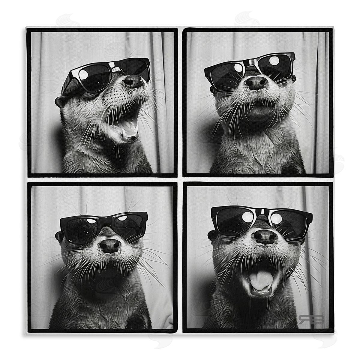 RB Fun Sunglasses Otter Canvas Wall Art Print