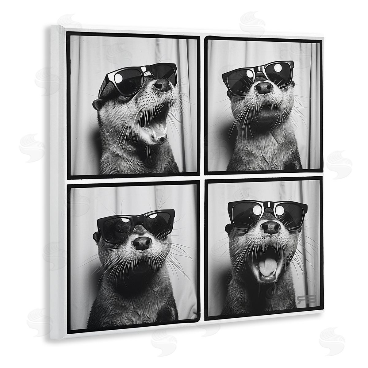 RB Fun Sunglasses Otter Wooden Wall Plaque Art Print