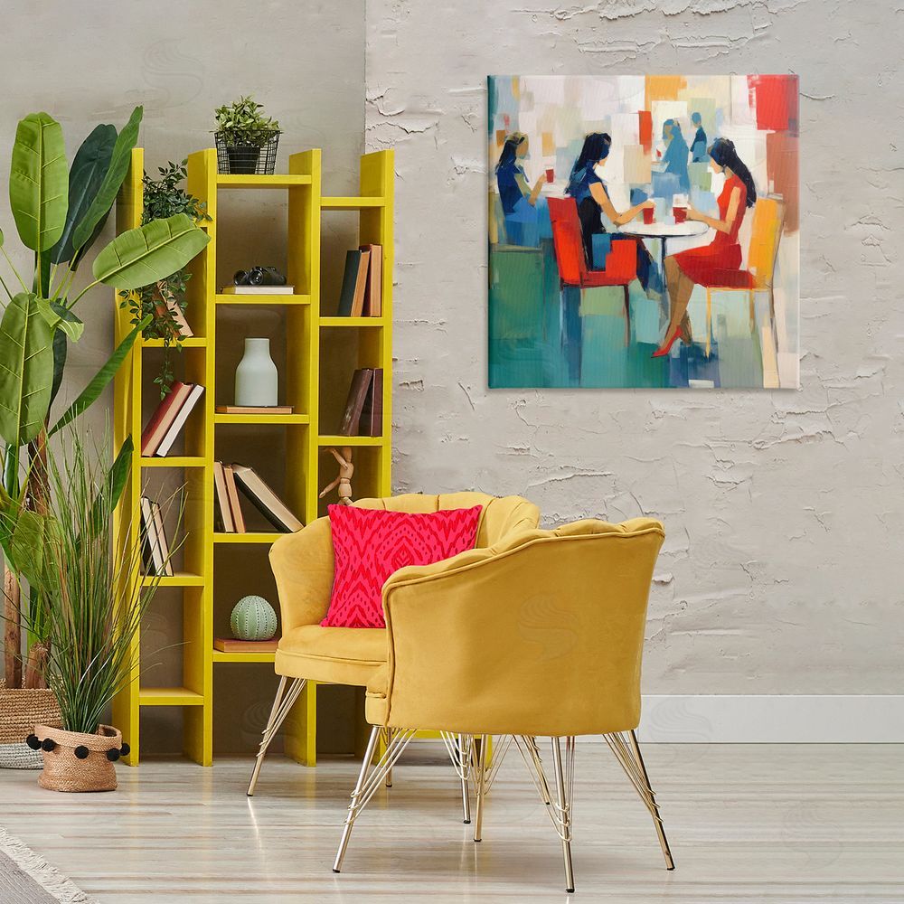 Irena Orlov Restaurant View Abstraction Canvas Wall Art Print in Room