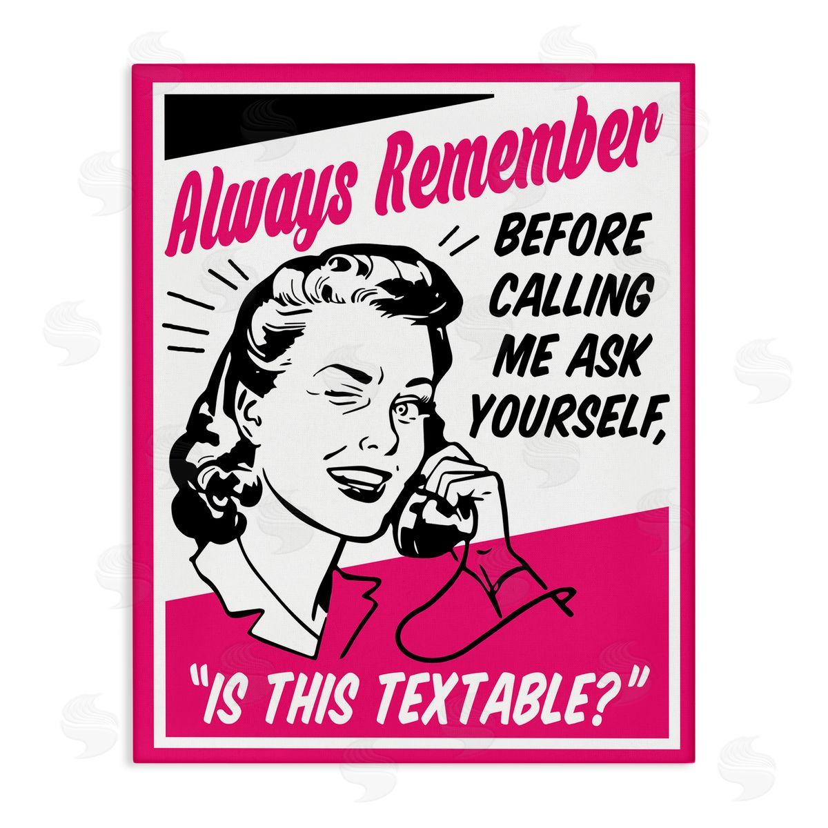 Funny Is This Textable Canvas Wall Art, Home Decor by Jedco Brands, Inc.