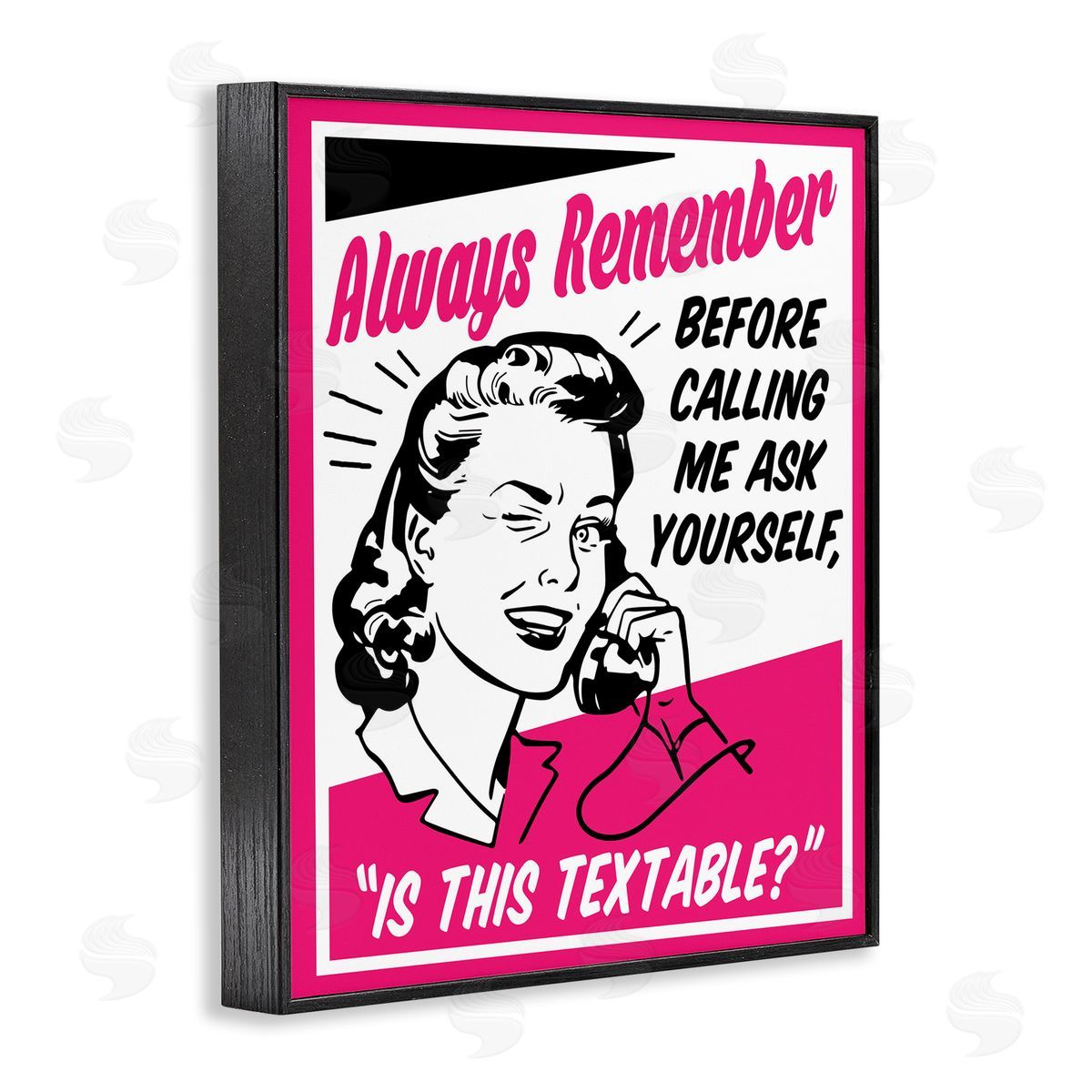 Funny Is This Textable Black Frame Print Wall Art, Home Decor by Jedco Brands, Inc.