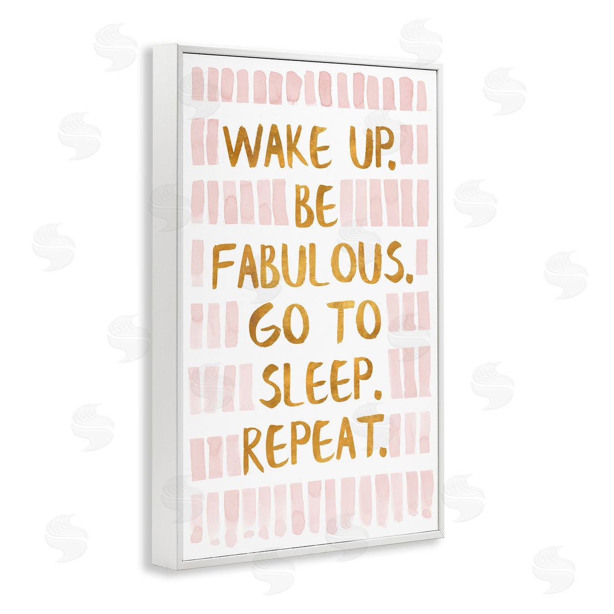 Wake Up Be Fabulous White Frame Print Wall Art, Home Decor by Sd Graphics Studio