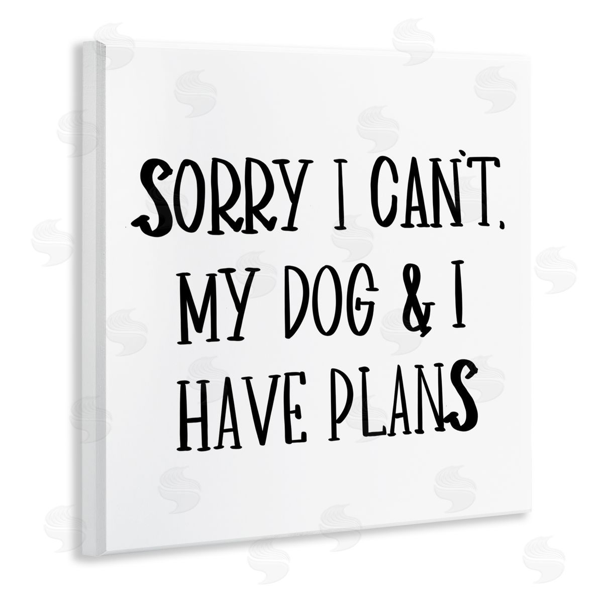 SD Graphics Studio Plans With Dog Wooden Wall Plaque Art Print