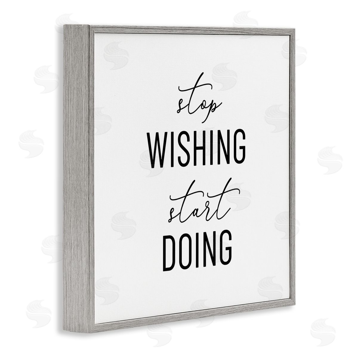 Anna Quach Motivational Start Doing Gray Framed Giclee Wall Art Print