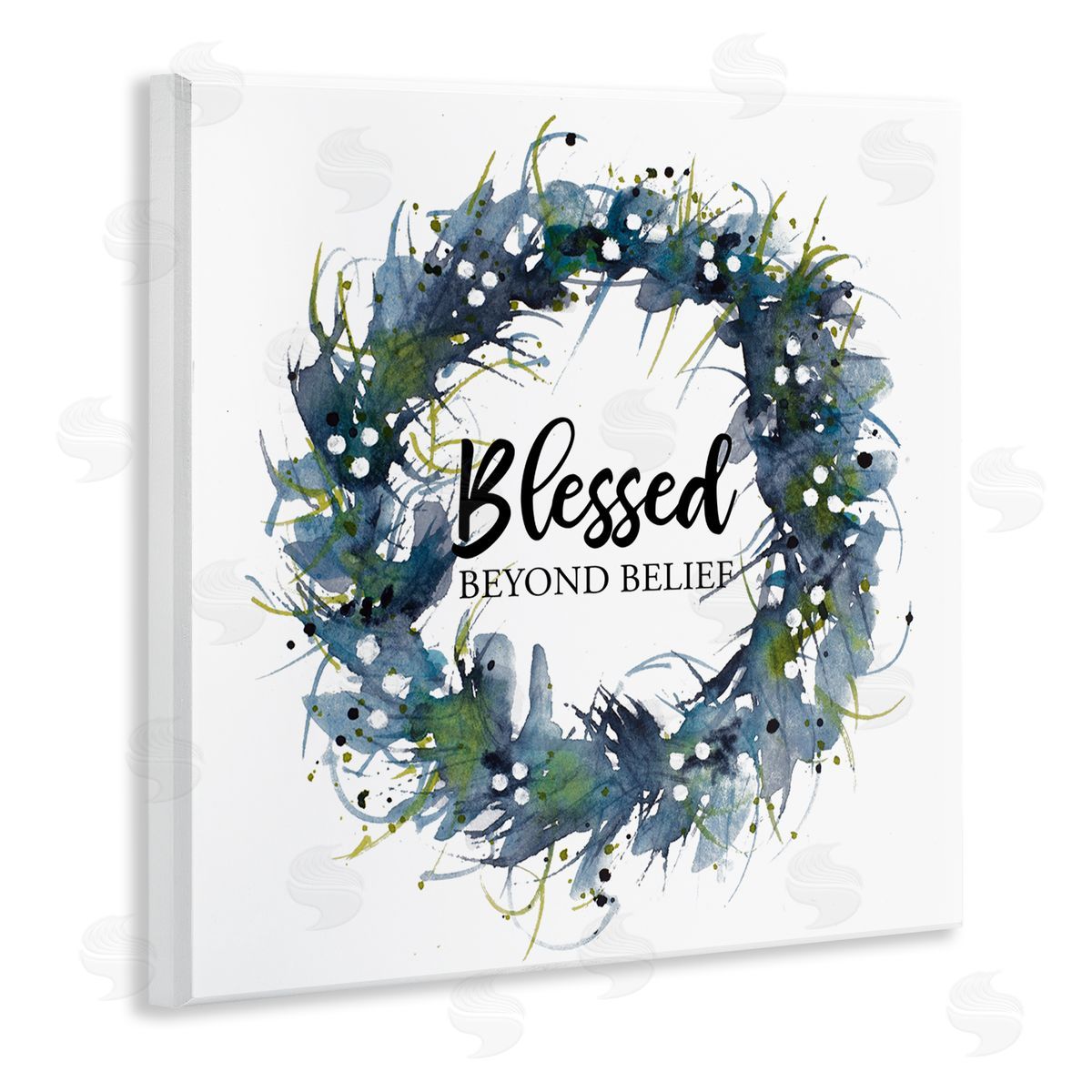 Krinlox Blessed Beyond Belief Wooden Wall Plaque Art Print