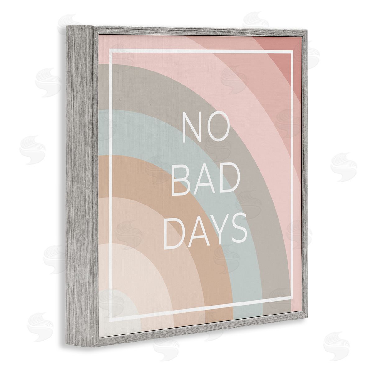 Anna Quach No Bad Days Rainbow Gray Framed Giclee Wall Art Print