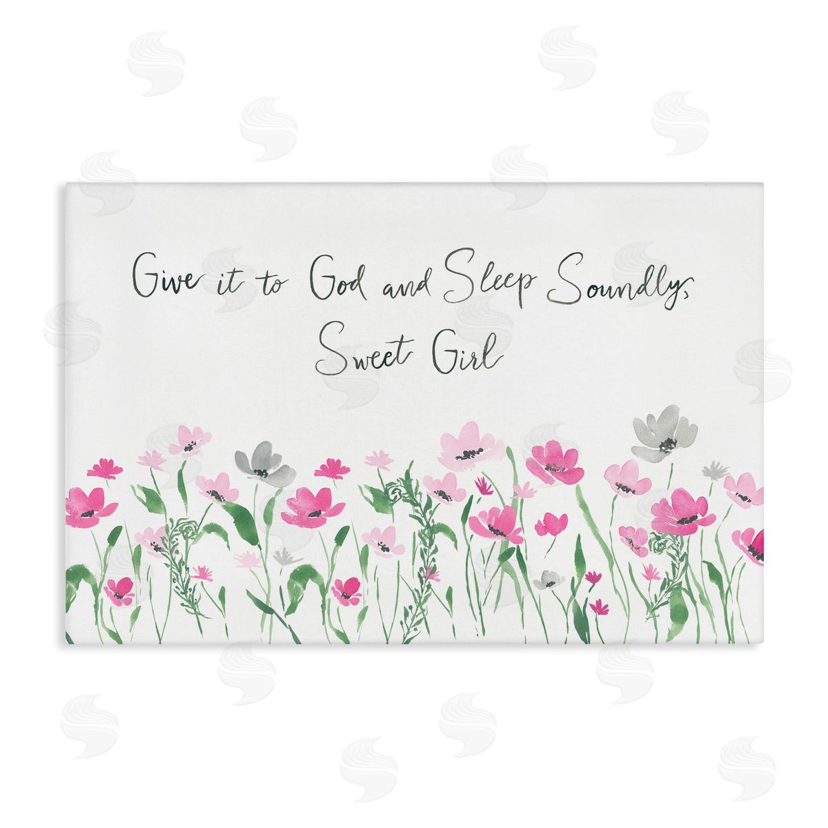 Lucille Price Sleep Soundly Sweet Girl Canvas Wall Art Print