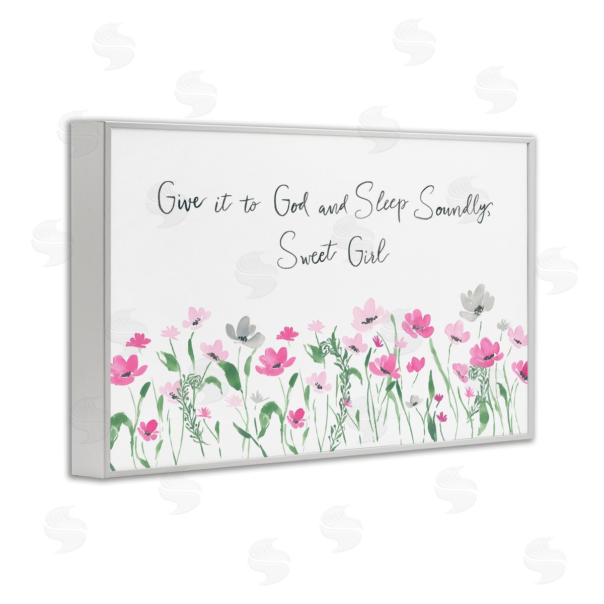 Lucille Price Sleep Soundly Sweet Girl White Framed Giclee Wall Art Print
